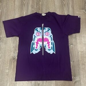 BAPE Color Tiger Tees Purple